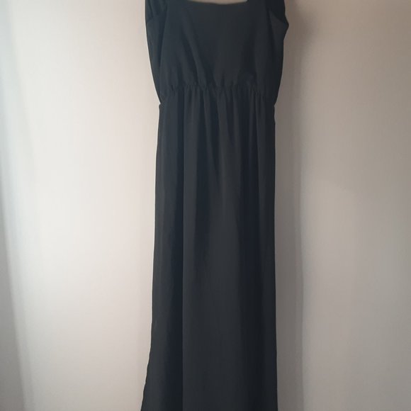 🌞 H&M Divided Black Sheer Maxi Cami Dress | 2 - Picture 8 of 13
